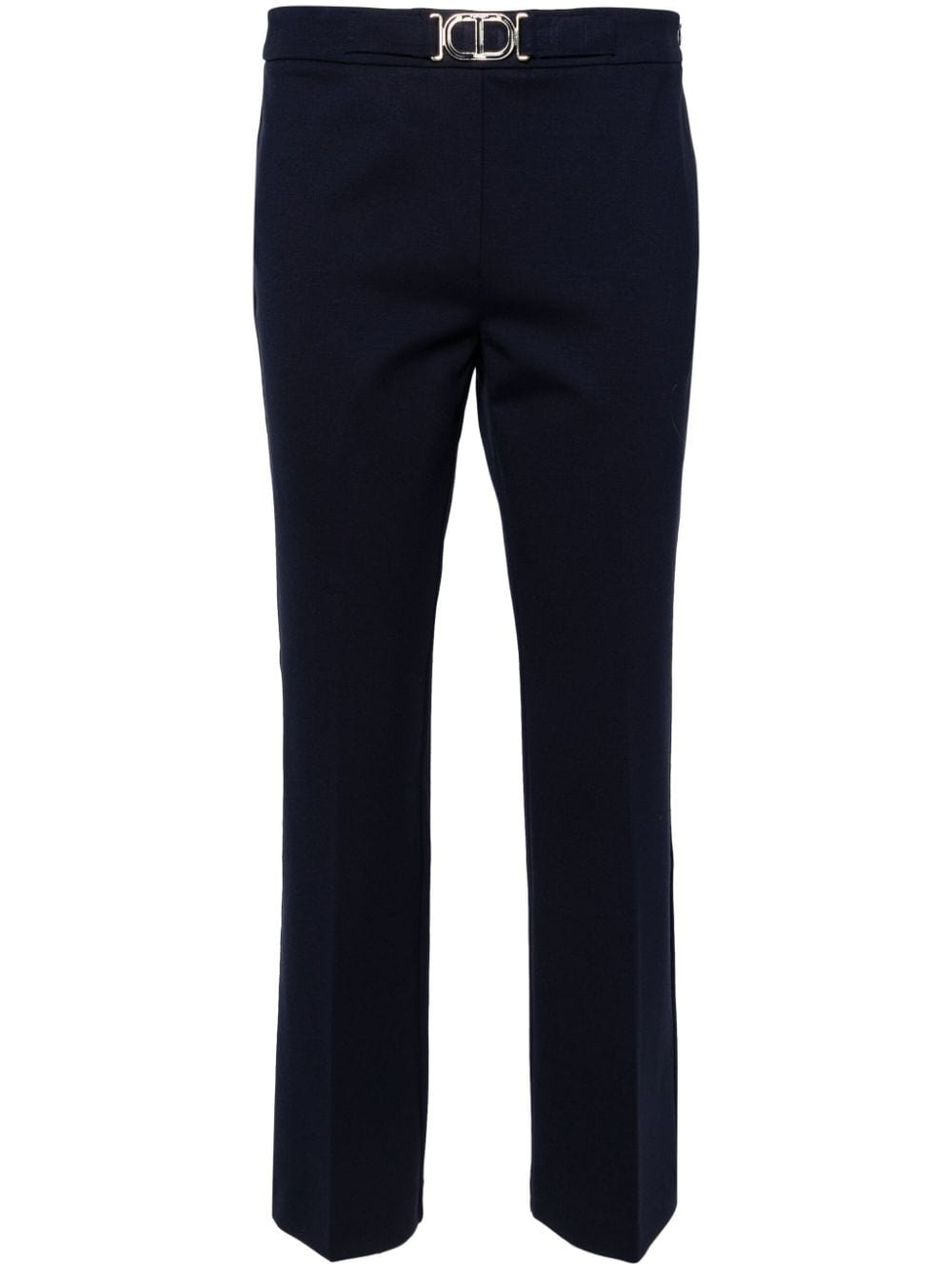Logo-buckle tailored trousers<BR/><BR/><BR/>