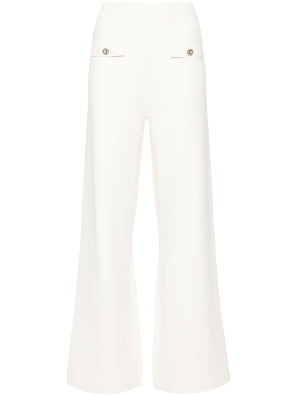 Wide-leg knit trousers<BR/><BR/><BR/>