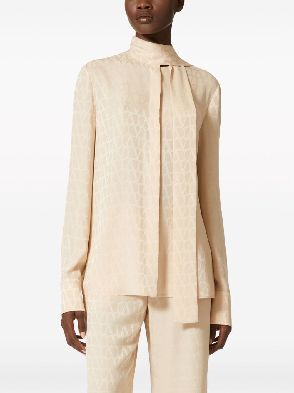 Toile Iconographe silk jacquard blouse<BR/><BR/><BR/>