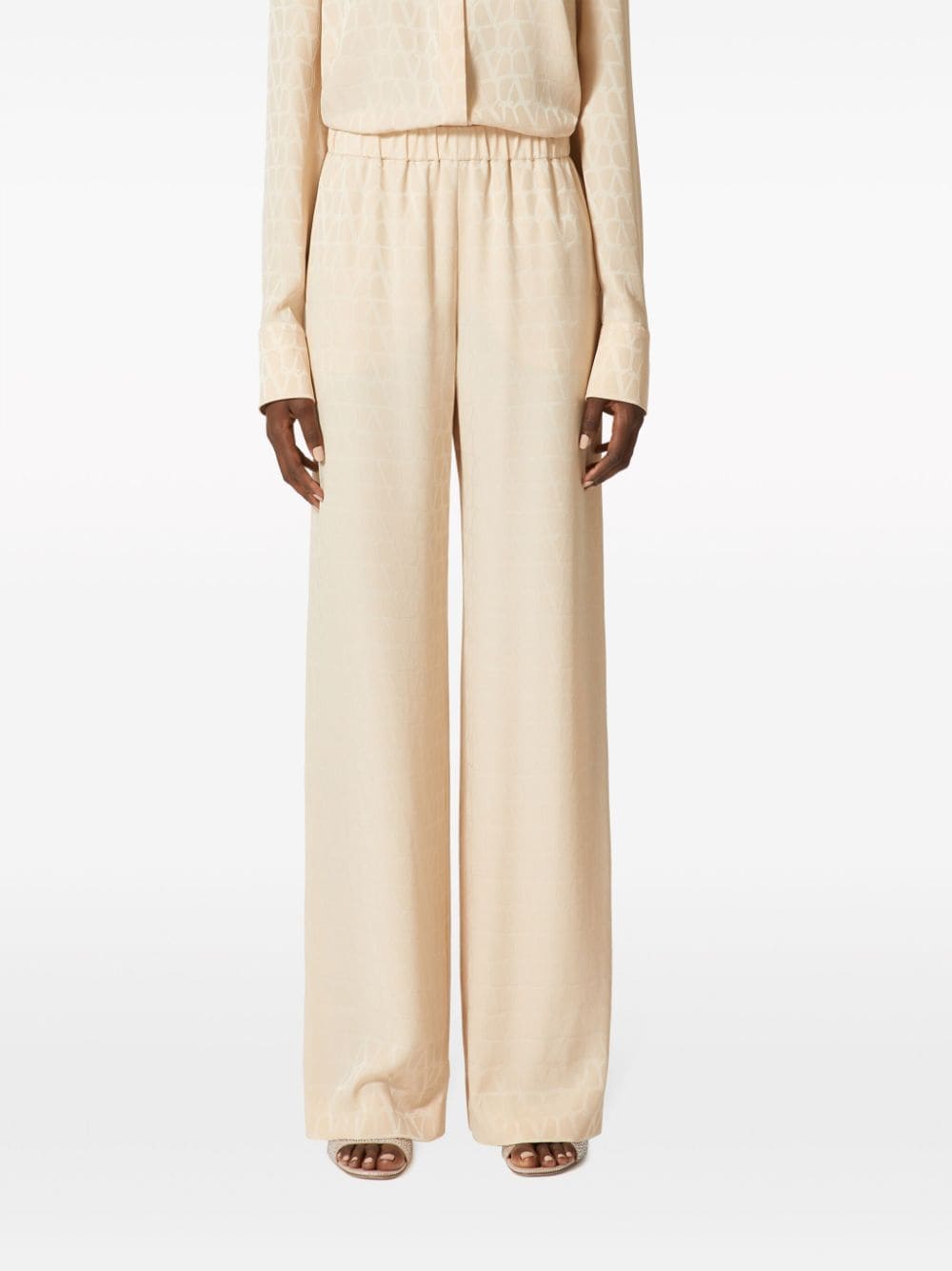 Toile Iconographe jacquard silk trousers<BR/><BR/><BR/>