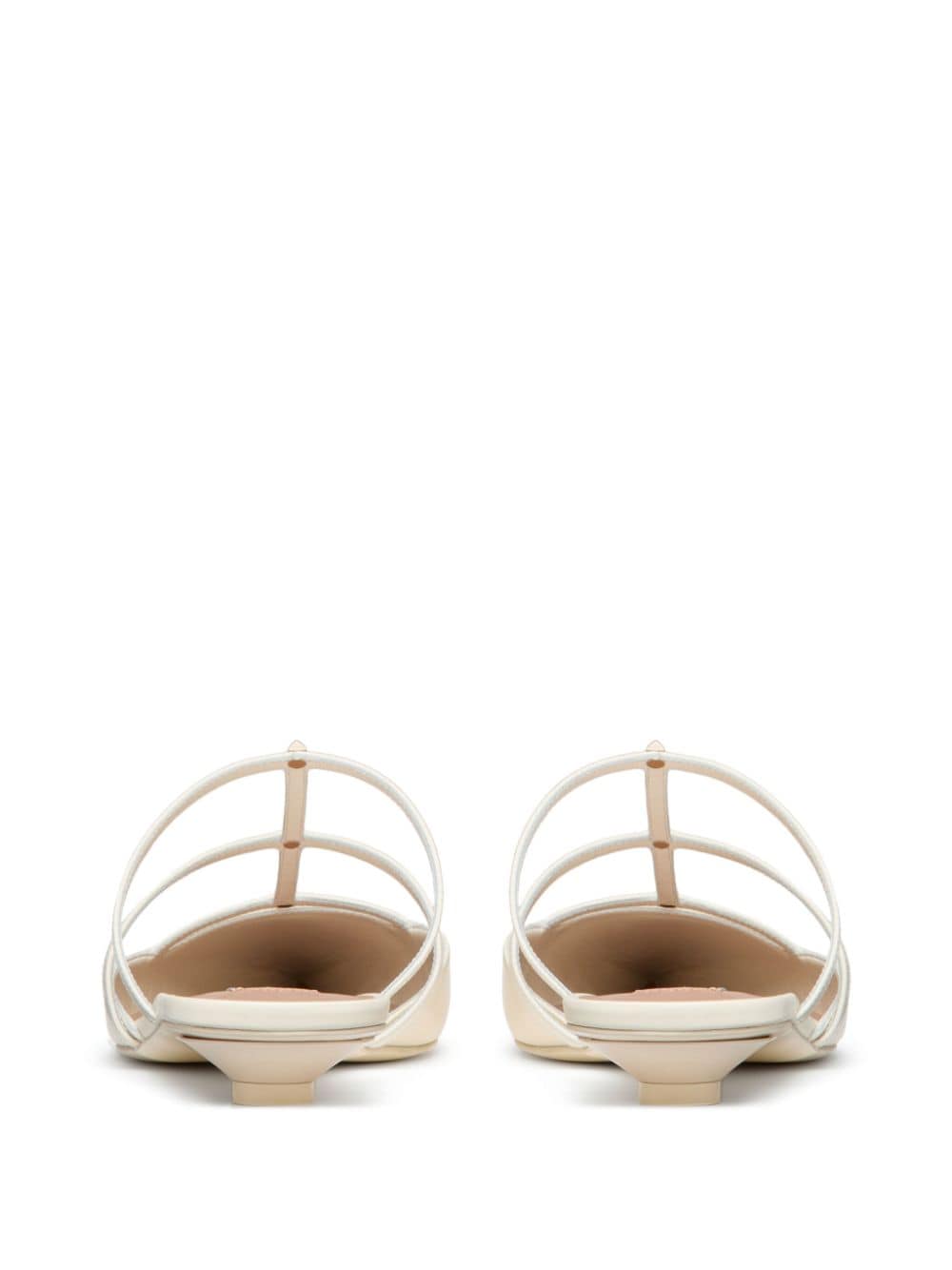 Caged leather mules<BR/><BR/><BR/>