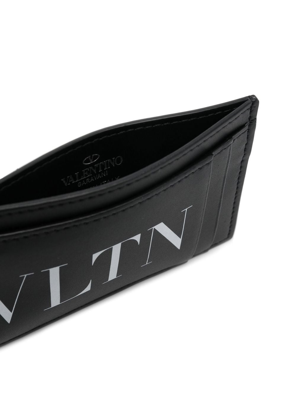 Portacarte compatto con logo VLTN