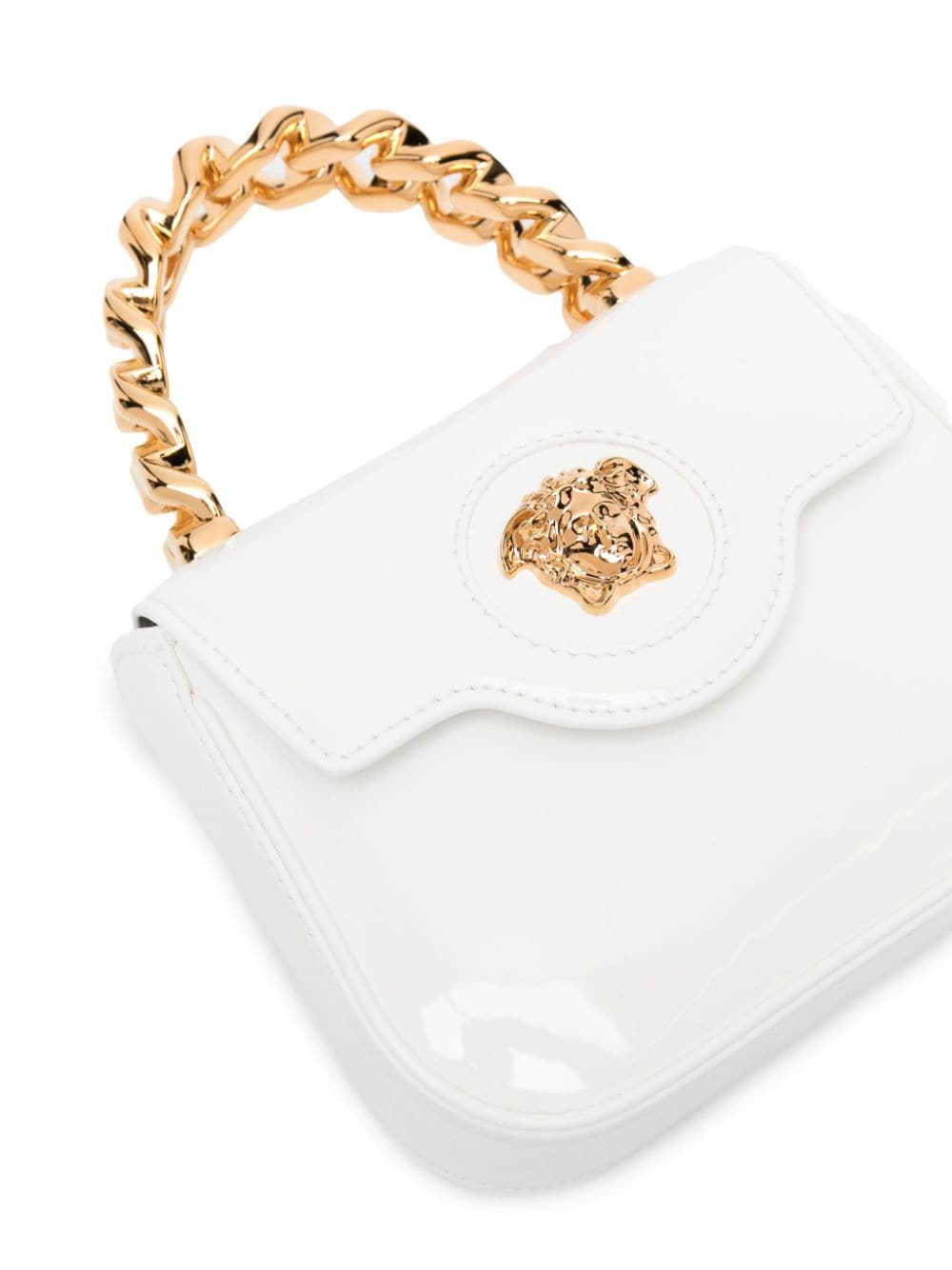 Mini bag La Medusa in vernice<br><br><br><br><br>