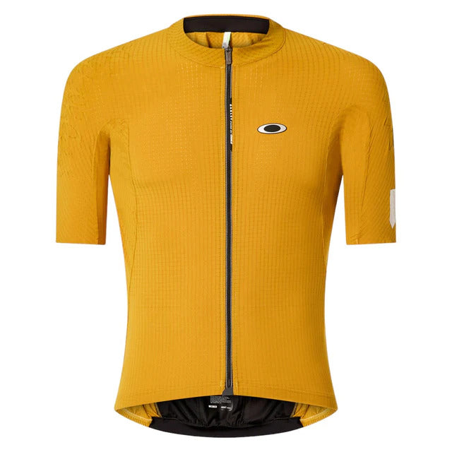 Oakley X Q36.5 <BR/>Yellow Pinstripe short sleeves jersey <BR/>