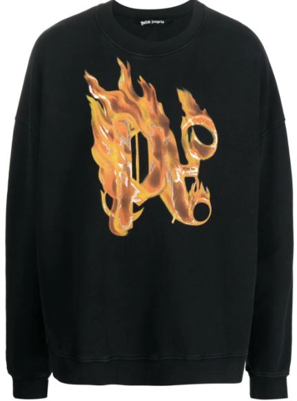 Burning motif sweatshirt<BR/><BR/><BR/>
