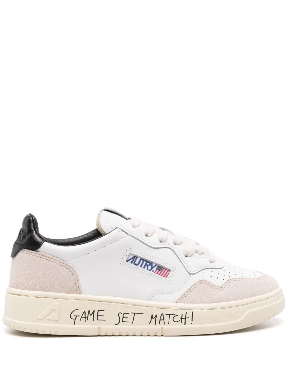 AUTRY AULWMA04MATCH/SUEDE WHT/BLACK