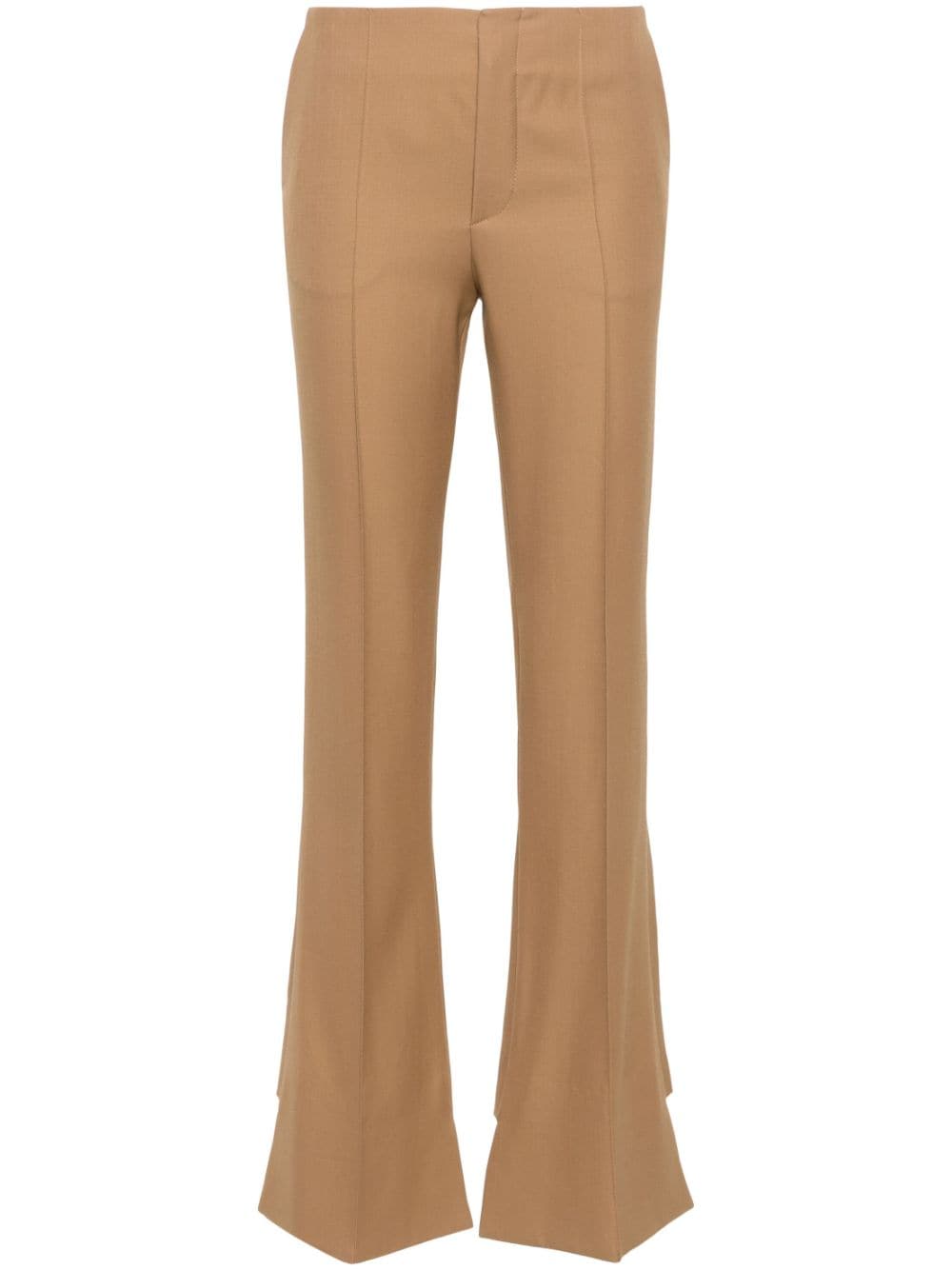 Pintuck bootcut trousers<BR/><BR/>