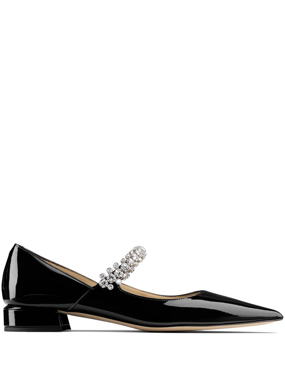 JIMMY CHOO BING PUMP FLAT PATBLACK