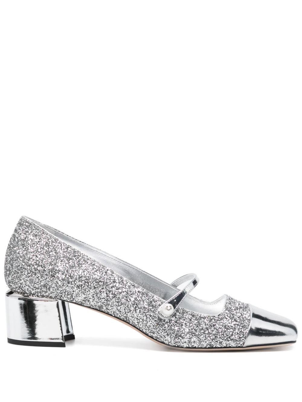 JIMMY CHOO ELISA 45 JBZSILVER/SILVER