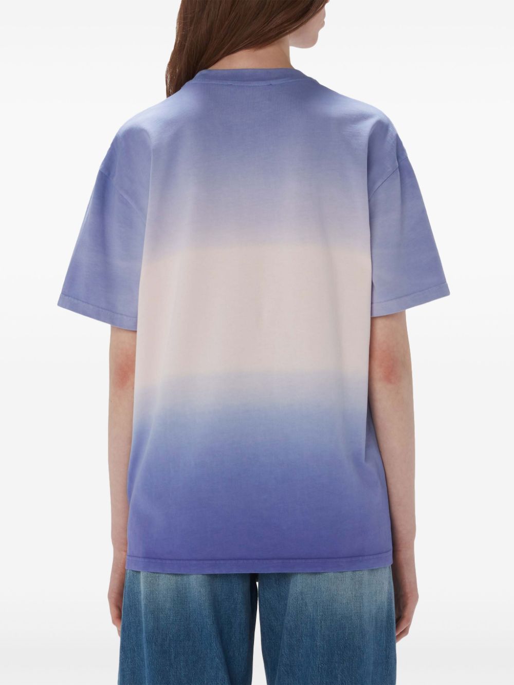 Gradient-effect organic cotton T-shirt<BR/><BR/><BR/>