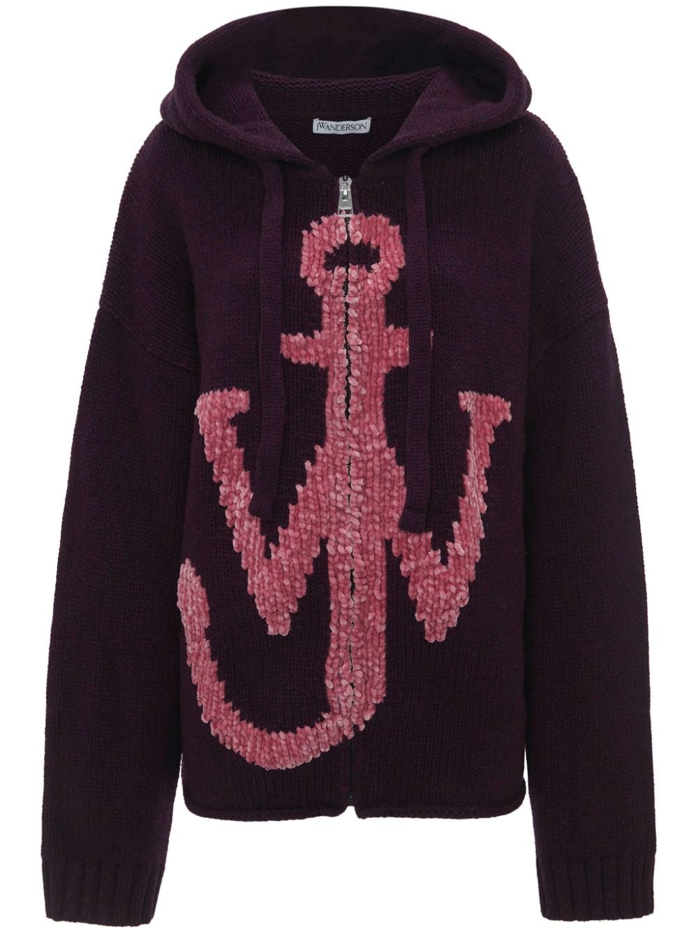 Anchor-logo zip hoodie<BR/><BR/><BR/>