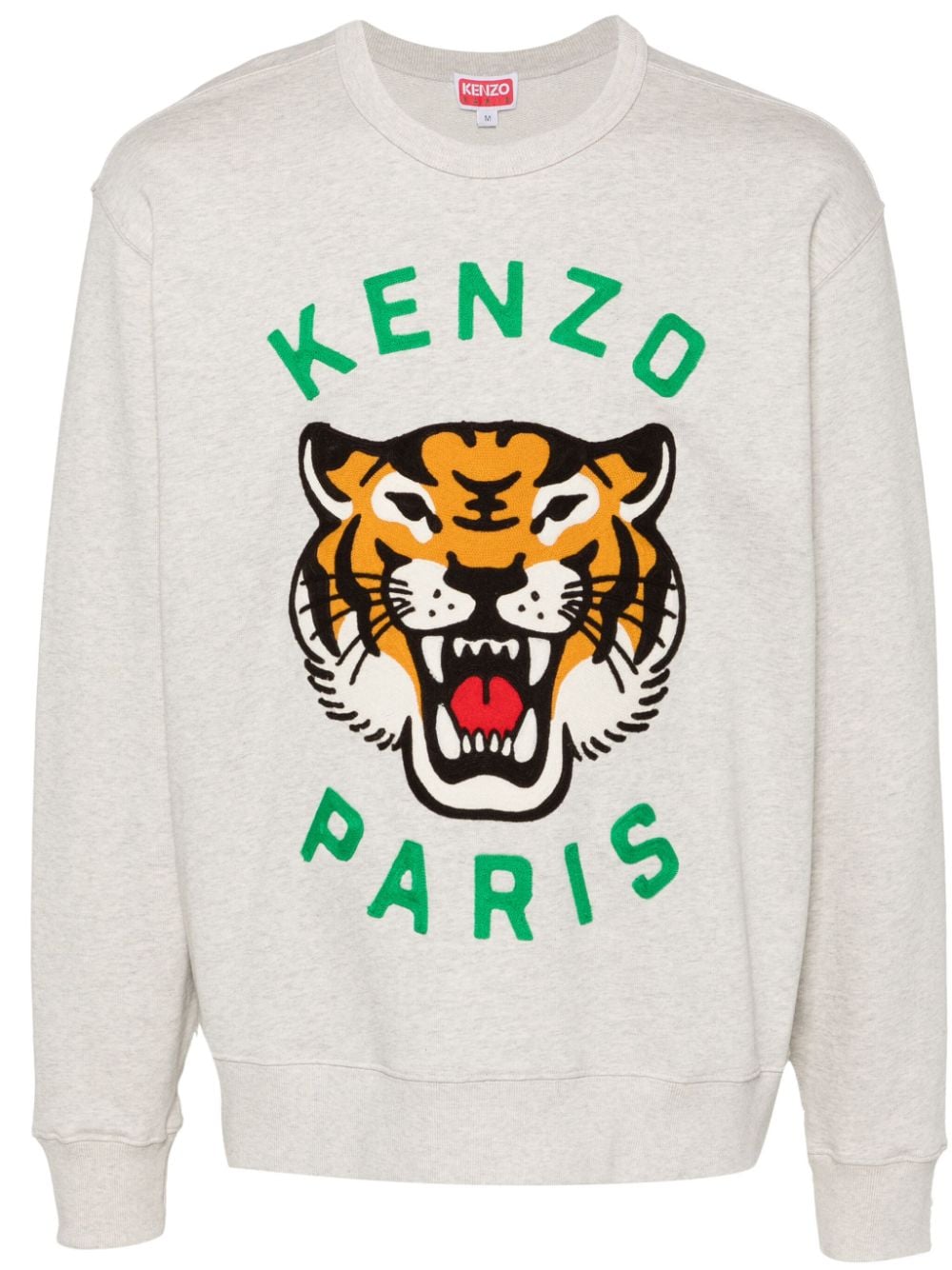 Lucky Tiger embroidered sweatshirt<BR/><BR/><BR/>