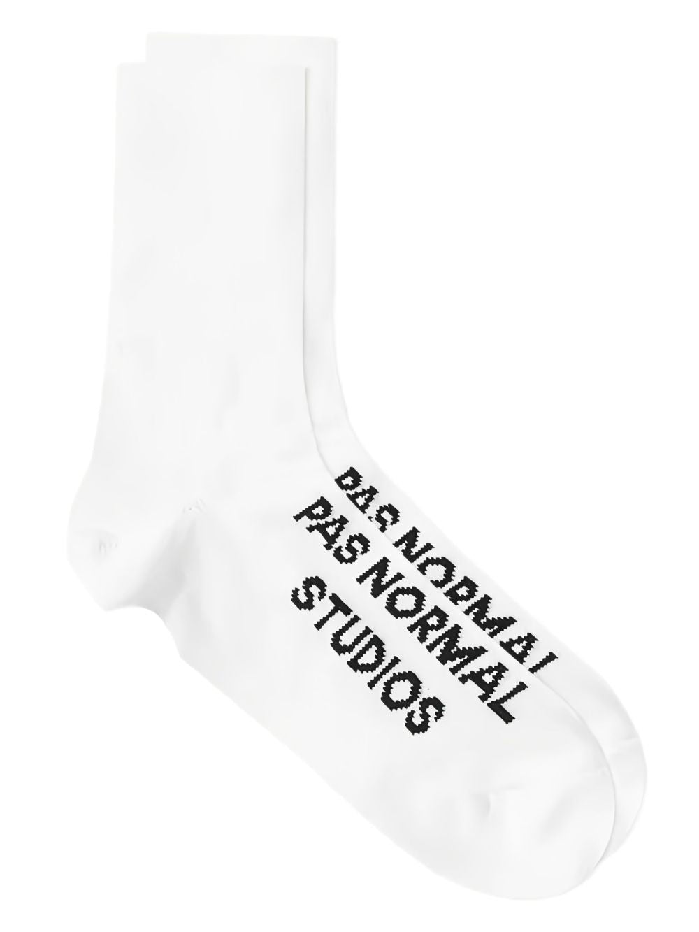 Pas Normal Studios logo oversock NA1904H WHITE PAS NORMAL STUDIOS 