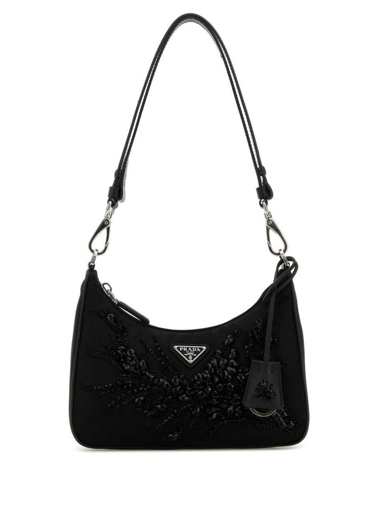 re-edition crystal-embellished shoulder bag 1BC204 2C4QF0002 PRADA 