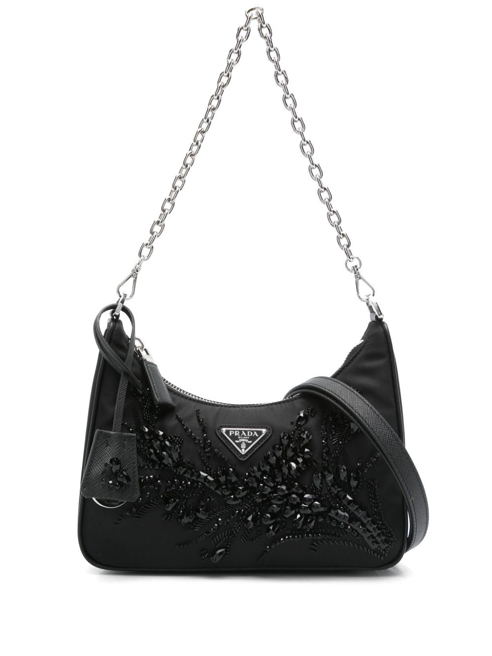 re-edition crystal-embellished shoulder bag 1BC204 2C4QF0002 PRADA 