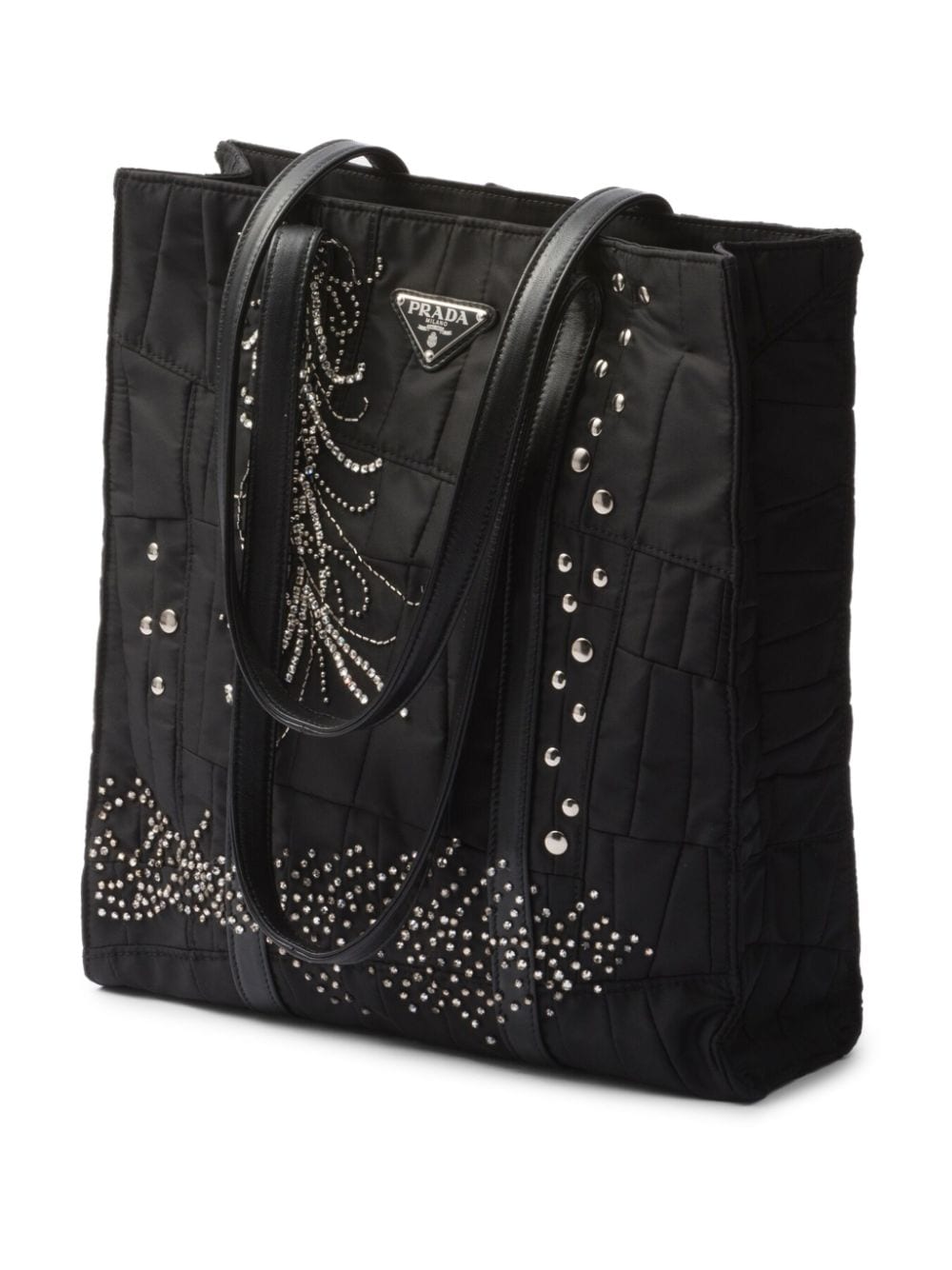 Medium RE-NYLON patchwork tote bag 1BG459 2CZMF0002 PRADA 