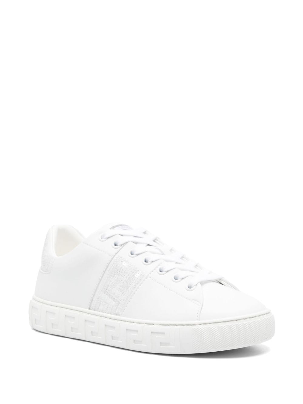 Greca-embellished sneakers<BR/><BR/><BR/>