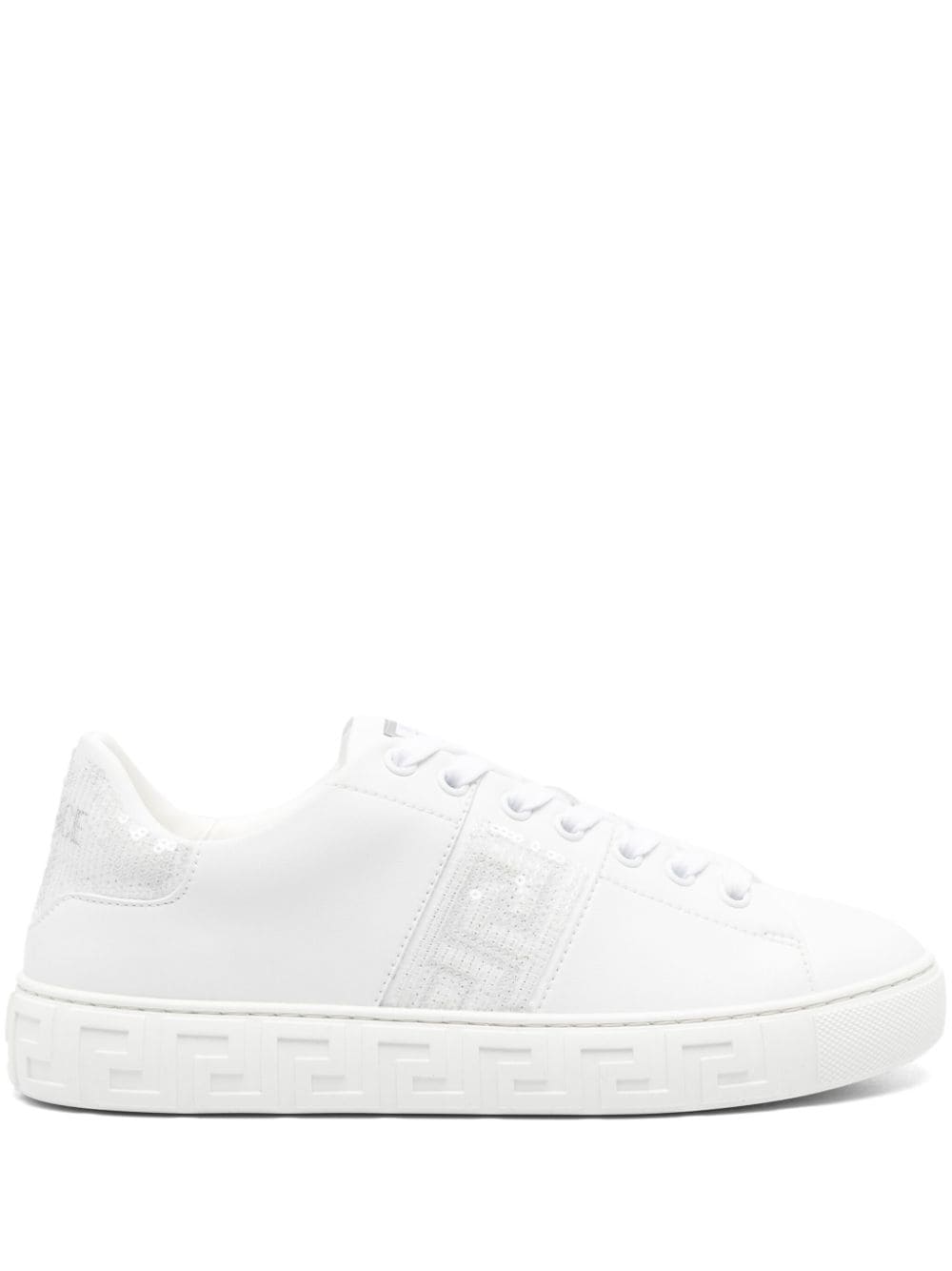 Greca-embellished sneakers<BR/><BR/><BR/>