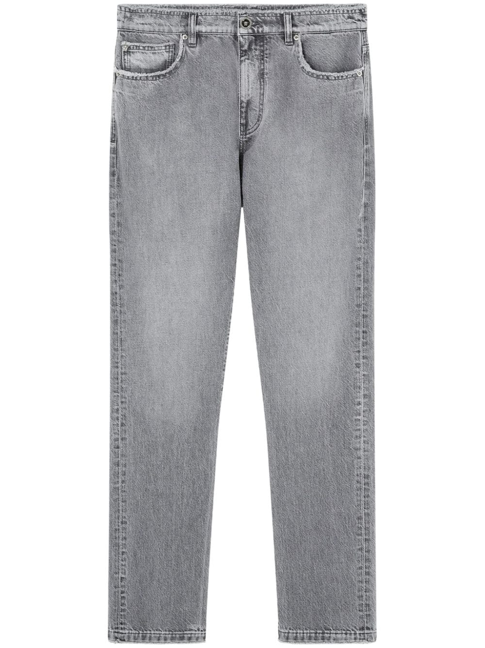 Frayed straight-leg jeans<BR/><BR/><BR/>