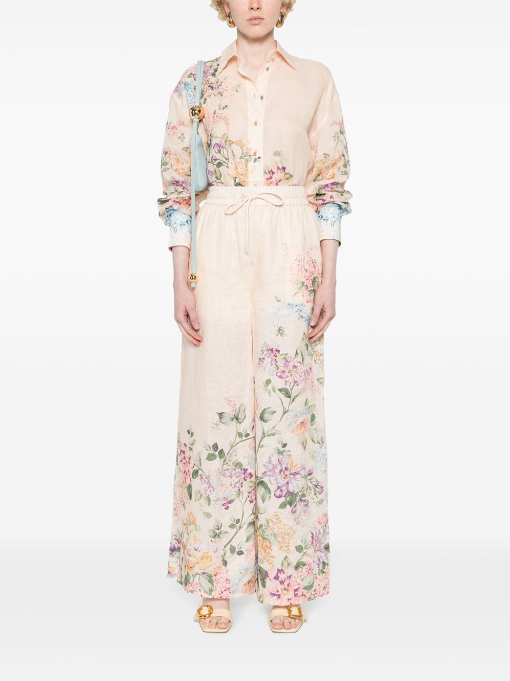 ZIMMERMANN 9862TSS241CREAM WATERCOLOUR FLORAL