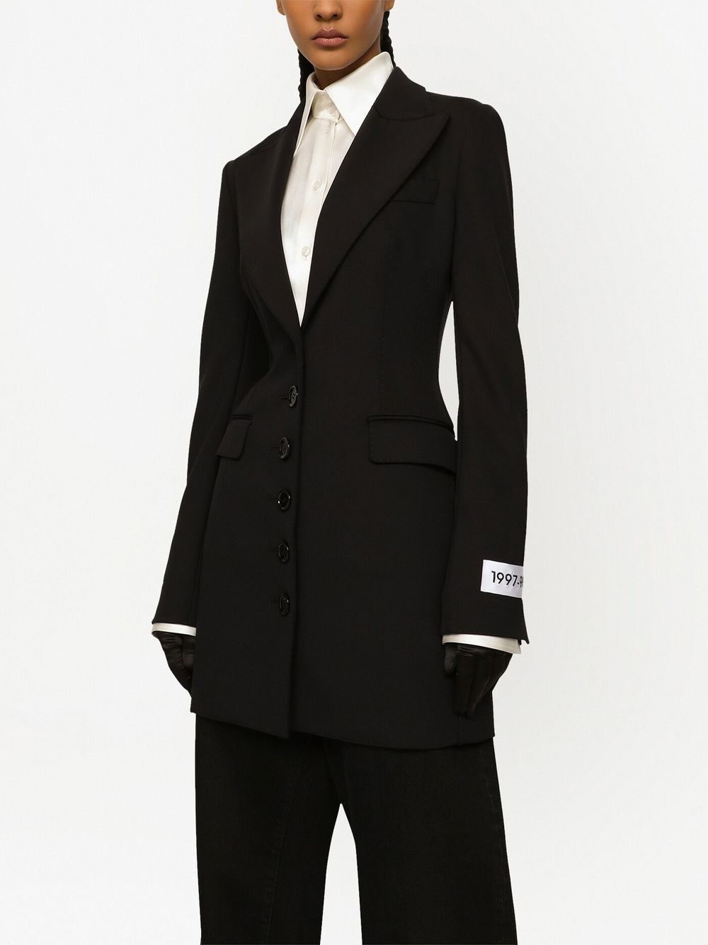 Kim Dolce&Gabbana<BR/>Fitted peak-lapel blazer