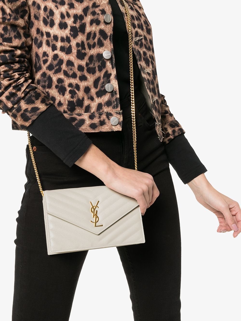 Envelope Cassandre pochette 393953 BOW019207 SAINT LAURENT 