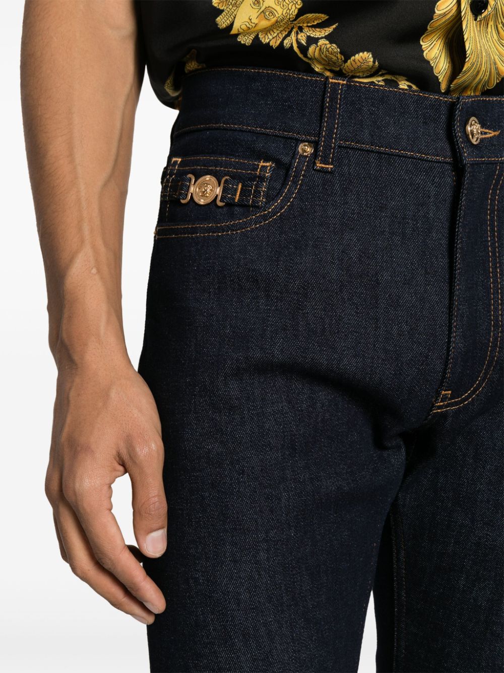 Medusa Biggie straight-leg jeans<BR/><BR/><BR/>