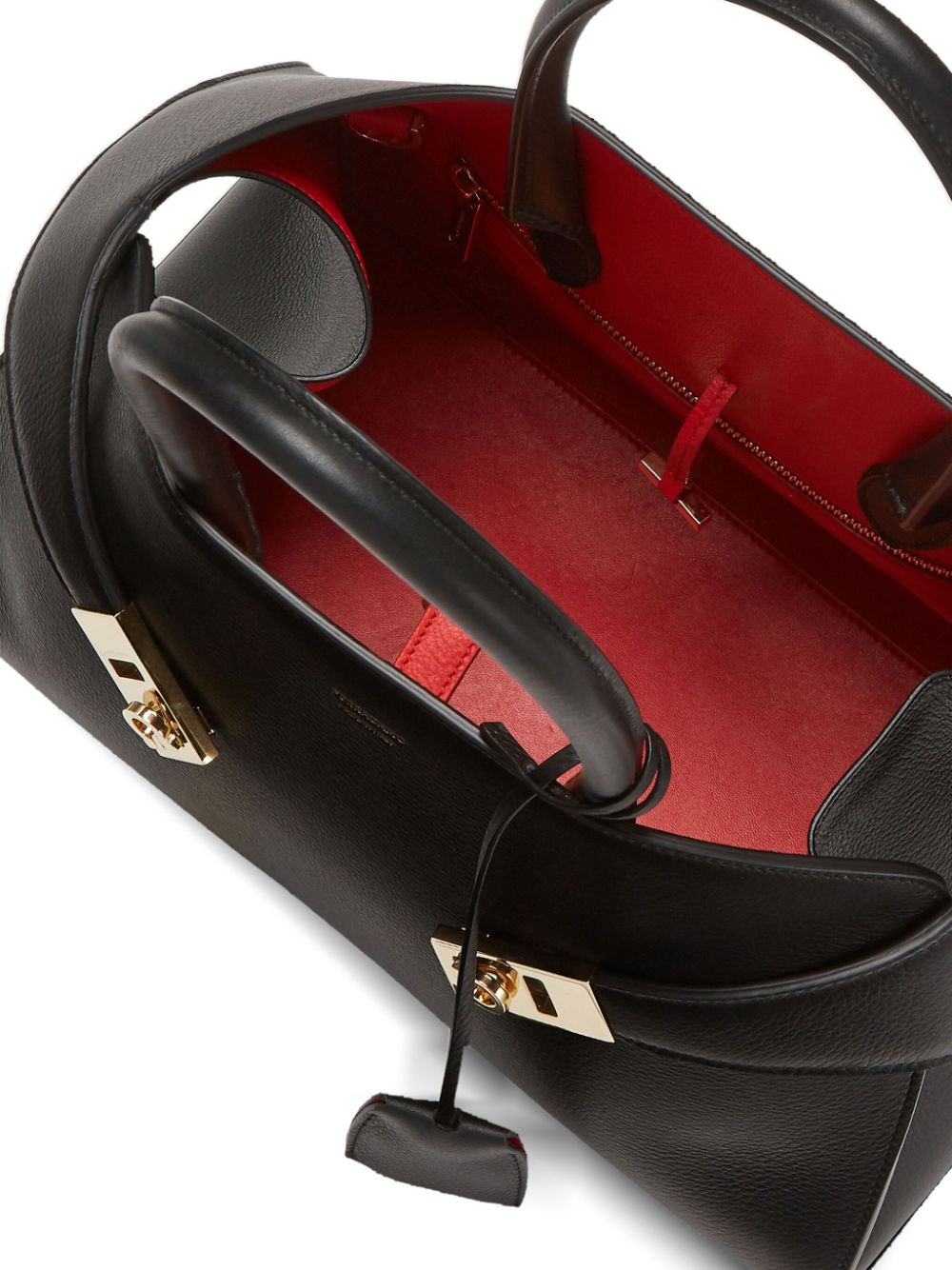 FERRAGAMO HUG TH S767814NERO FLAME RED