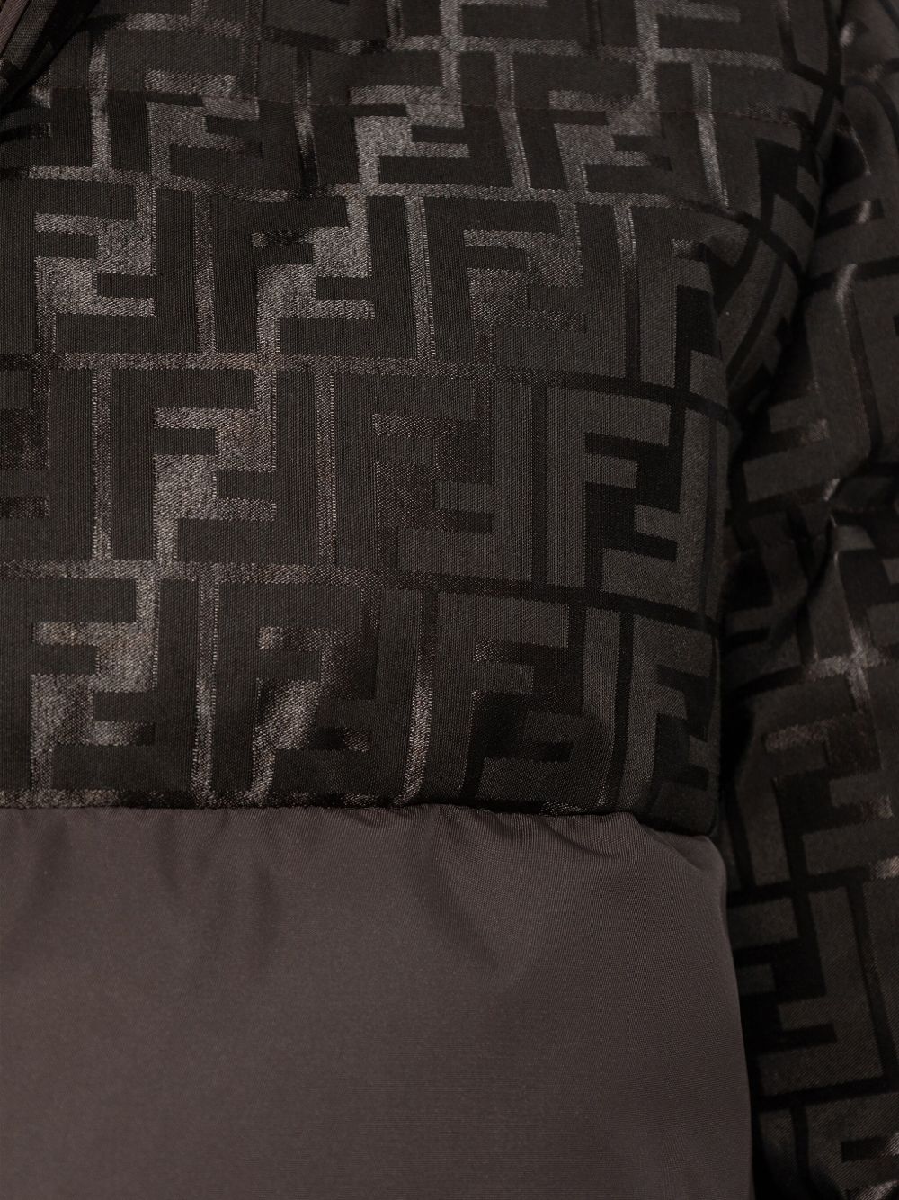 Down Jacket With Ff Jacquard Insert FAN226 AT91F1T6H FENDI 