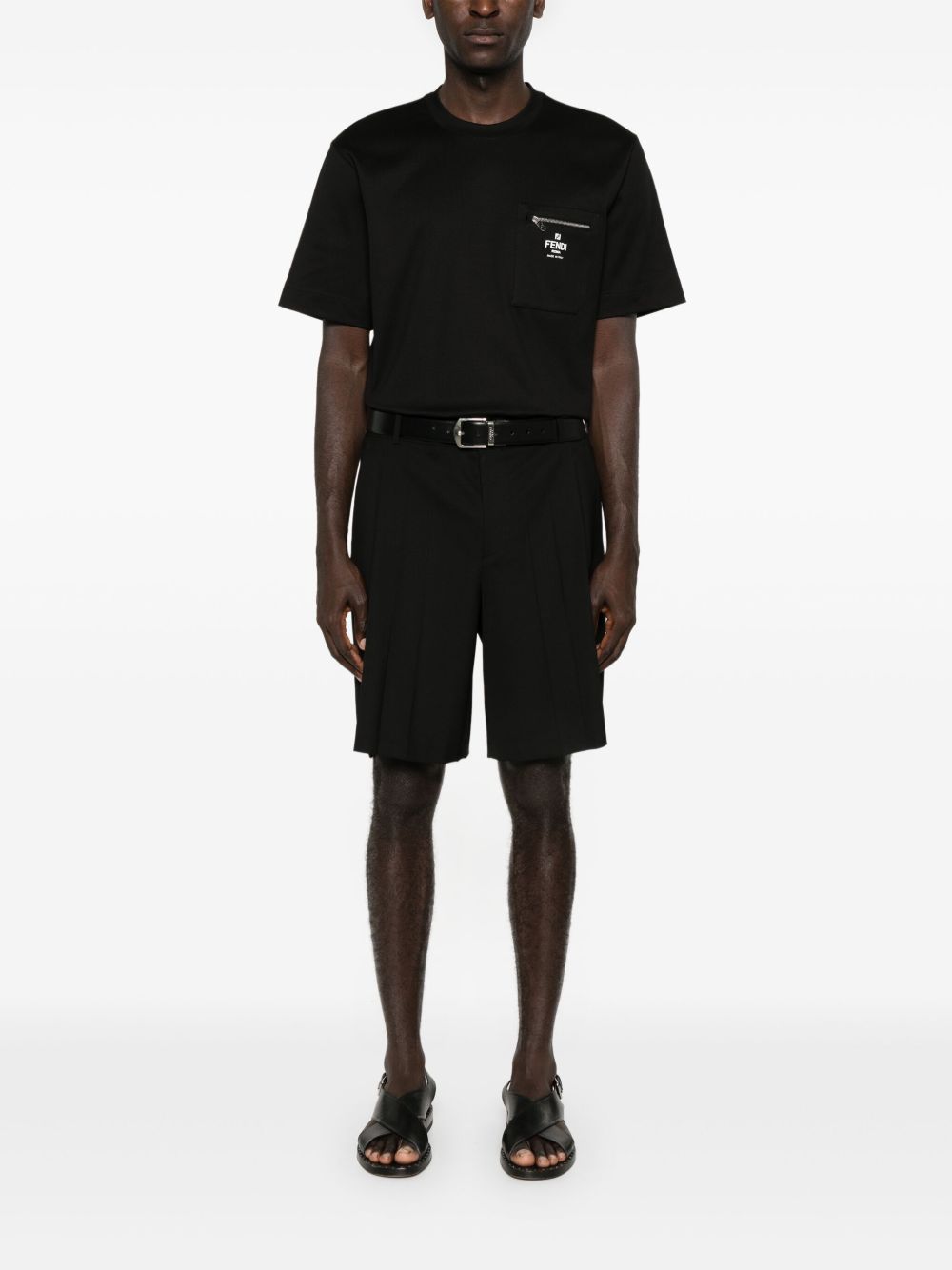 Logo-print cotton T-shirt FY0936 ARYRF0QA1 FENDI 
