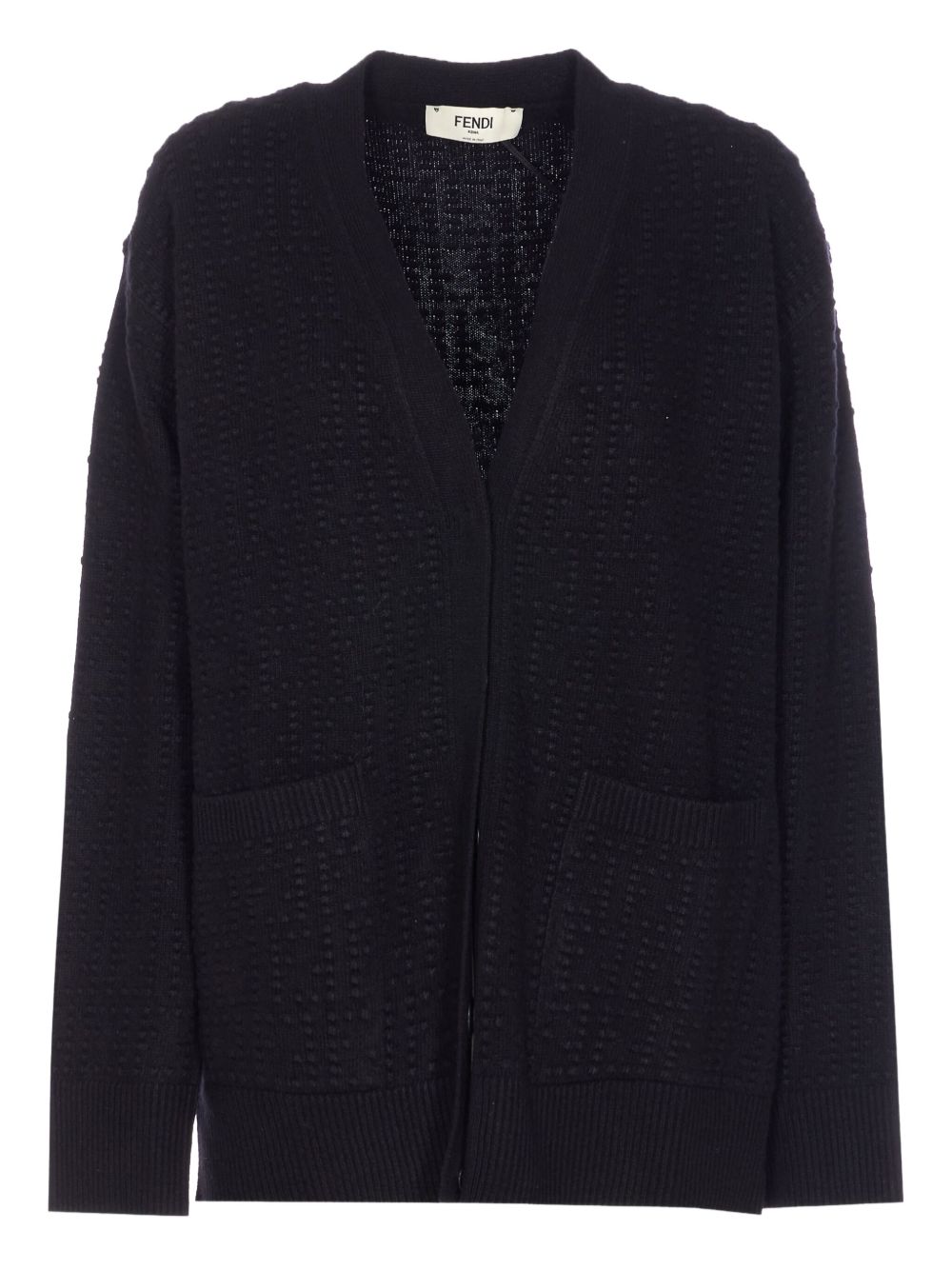 FF cashmere and wool cardigan FZE549 AYM0F0GME FENDI 