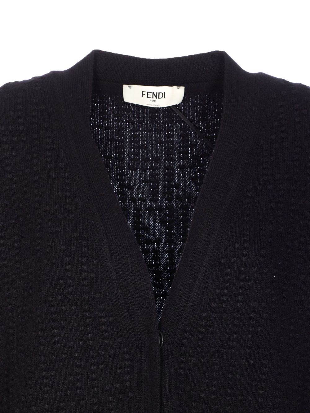 FF cashmere and wool cardigan FZE549 AYM0F0GME FENDI 