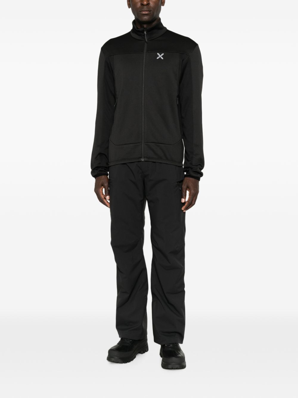 logo-print zip-up sweatshirt MMAP83X PS00290 MONTURA 