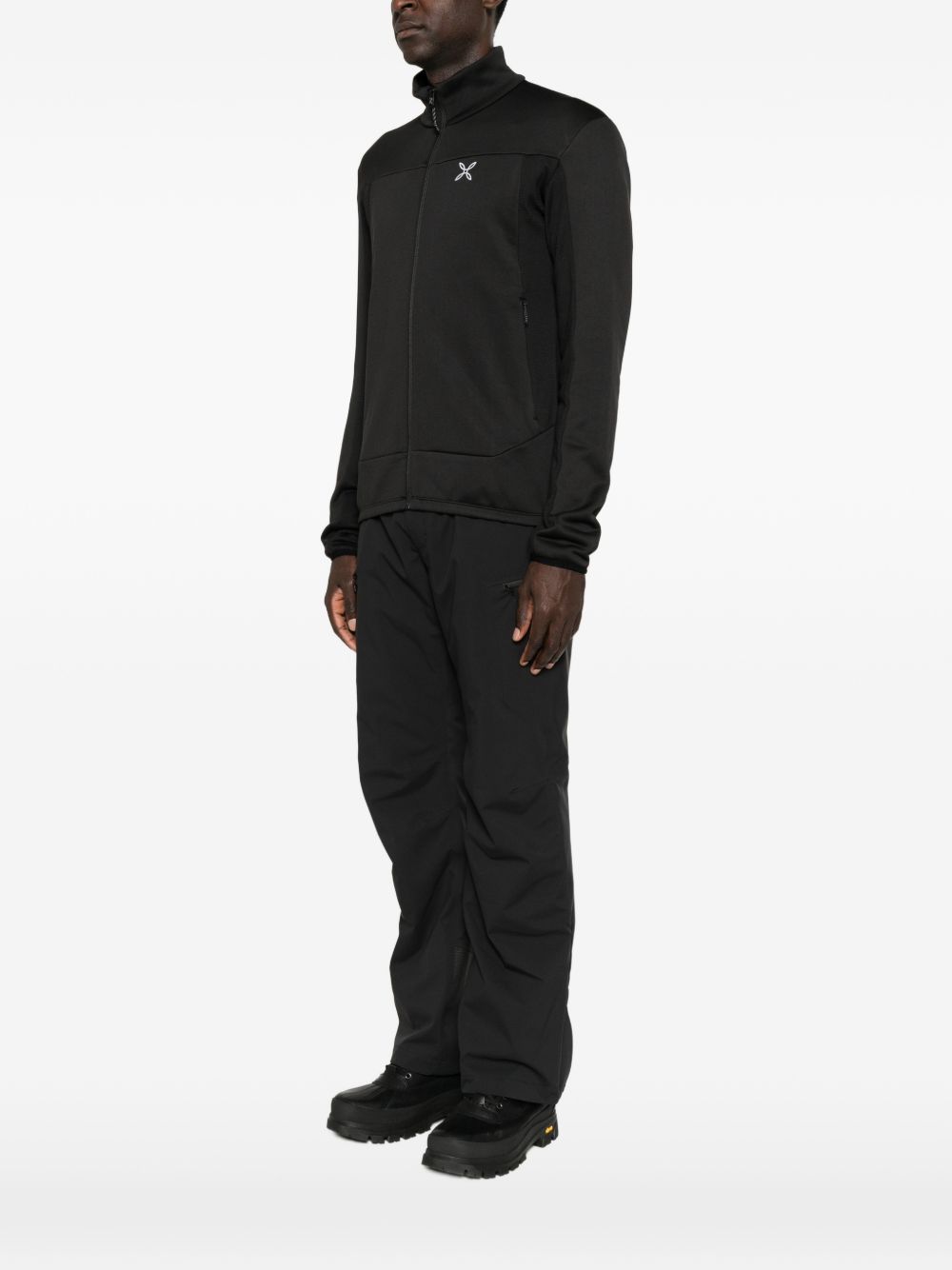 logo-print zip-up sweatshirt MMAP83X PS00290 MONTURA 