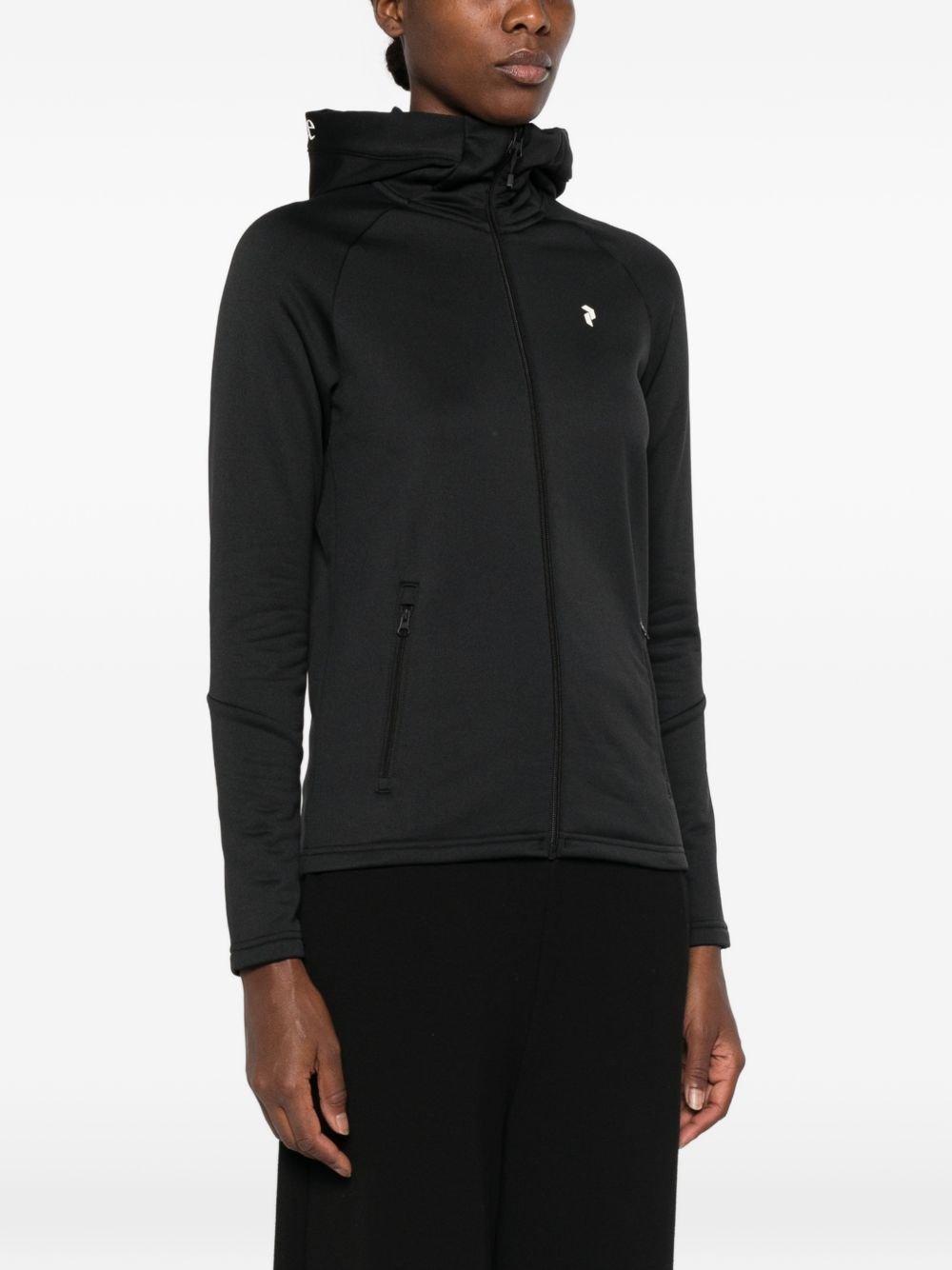 logo-print zip-up sweatshirt G80574030 BLACK-BLACK PEAK PERFORMANCE 