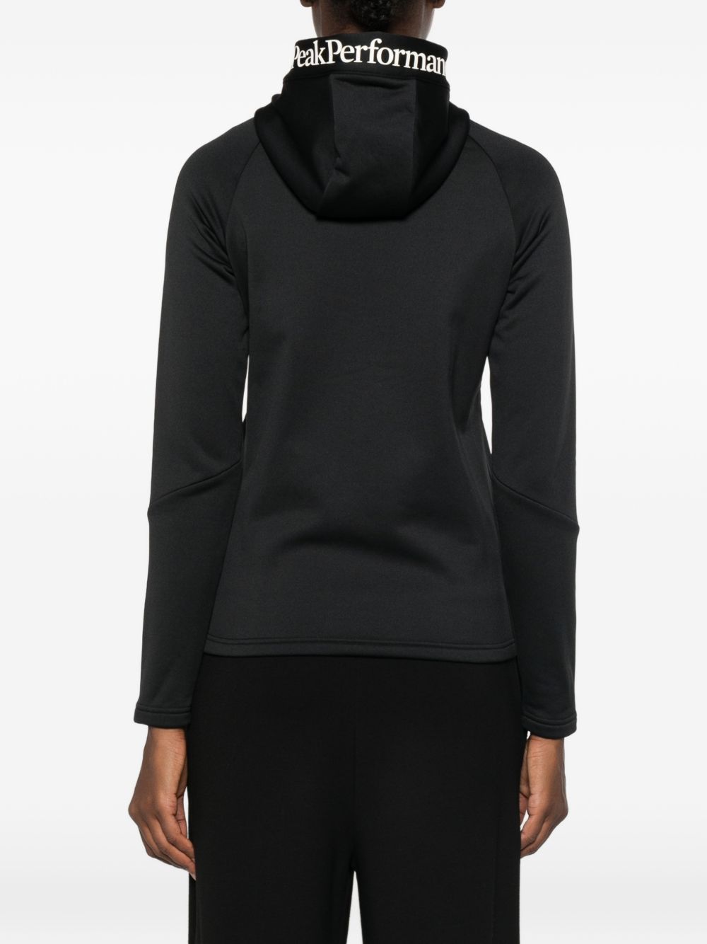 logo-print zip-up sweatshirt G80574030 BLACK-BLACK PEAK PERFORMANCE 