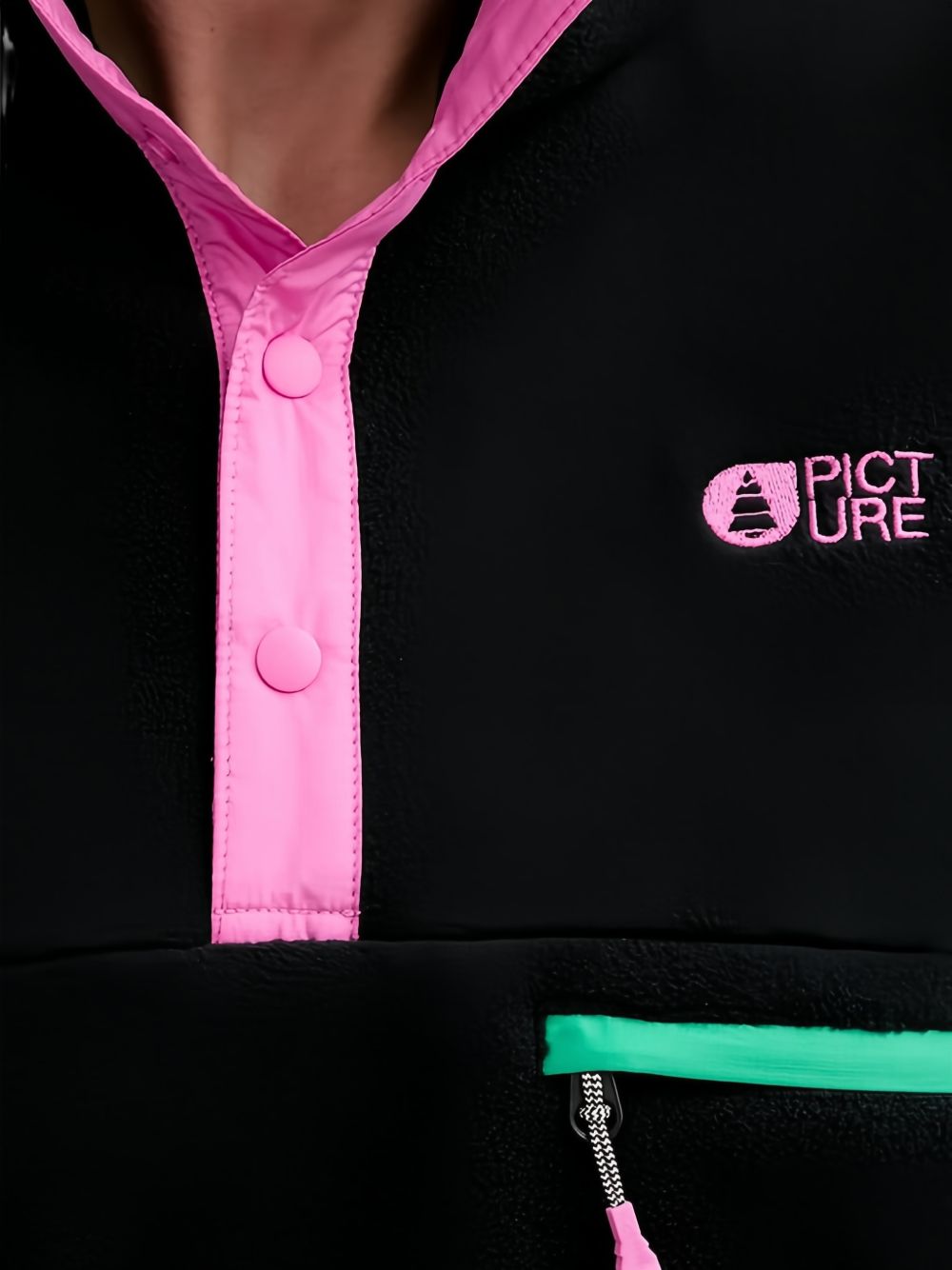 ARCCA W 1/4 FLEECE sweater SWT0182 BLACK PICTURE 