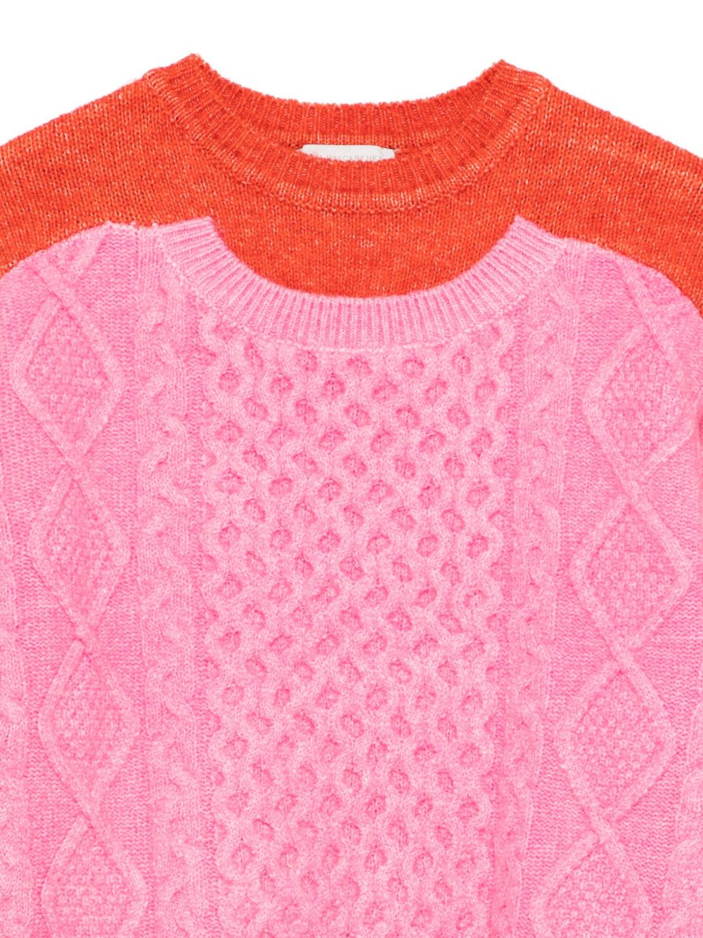Asymmetric cable-knit sweater TX9B00 Z2292999 STELLA McCARTNEY KIDS 