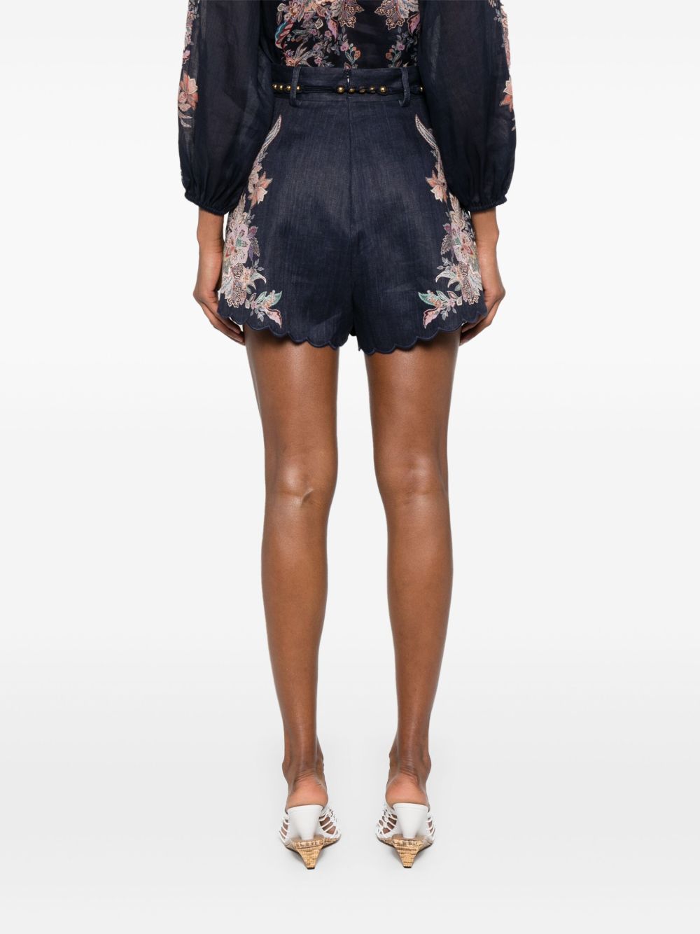 Floral print shorts 4558ASS251 NAVMLTPAI ZIMMERMANN 