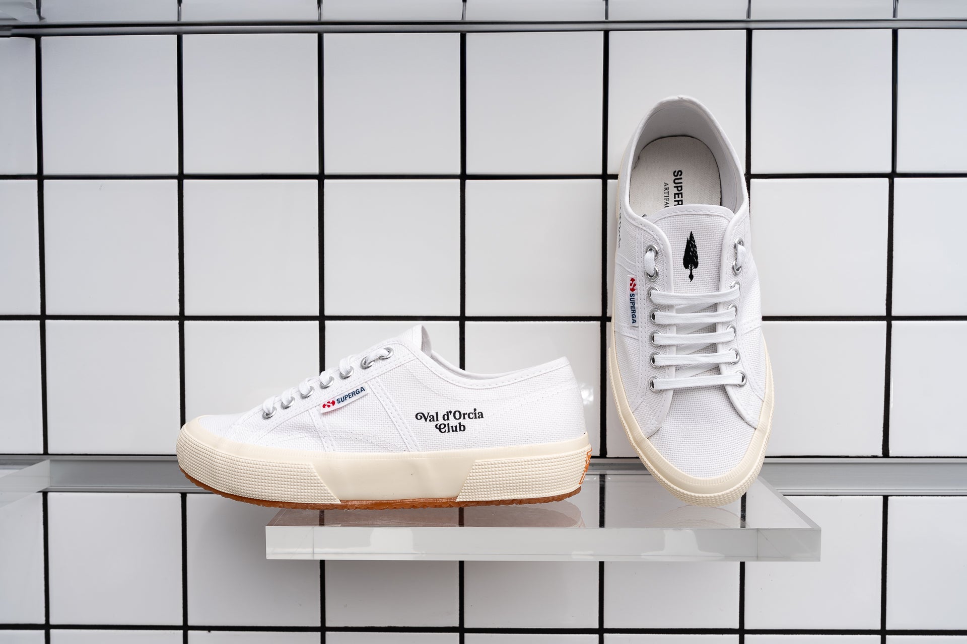 Superga x Val d'Orcia Club<BR/>Val d'Orcia Club sneakers S8161SW WHITE-OFFWHITE VAL D'ORCIA CLUB 