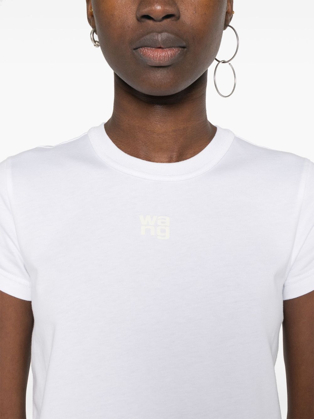 Logo-print T-shirt 4CC3241521 100 ALEXANDER WANG 