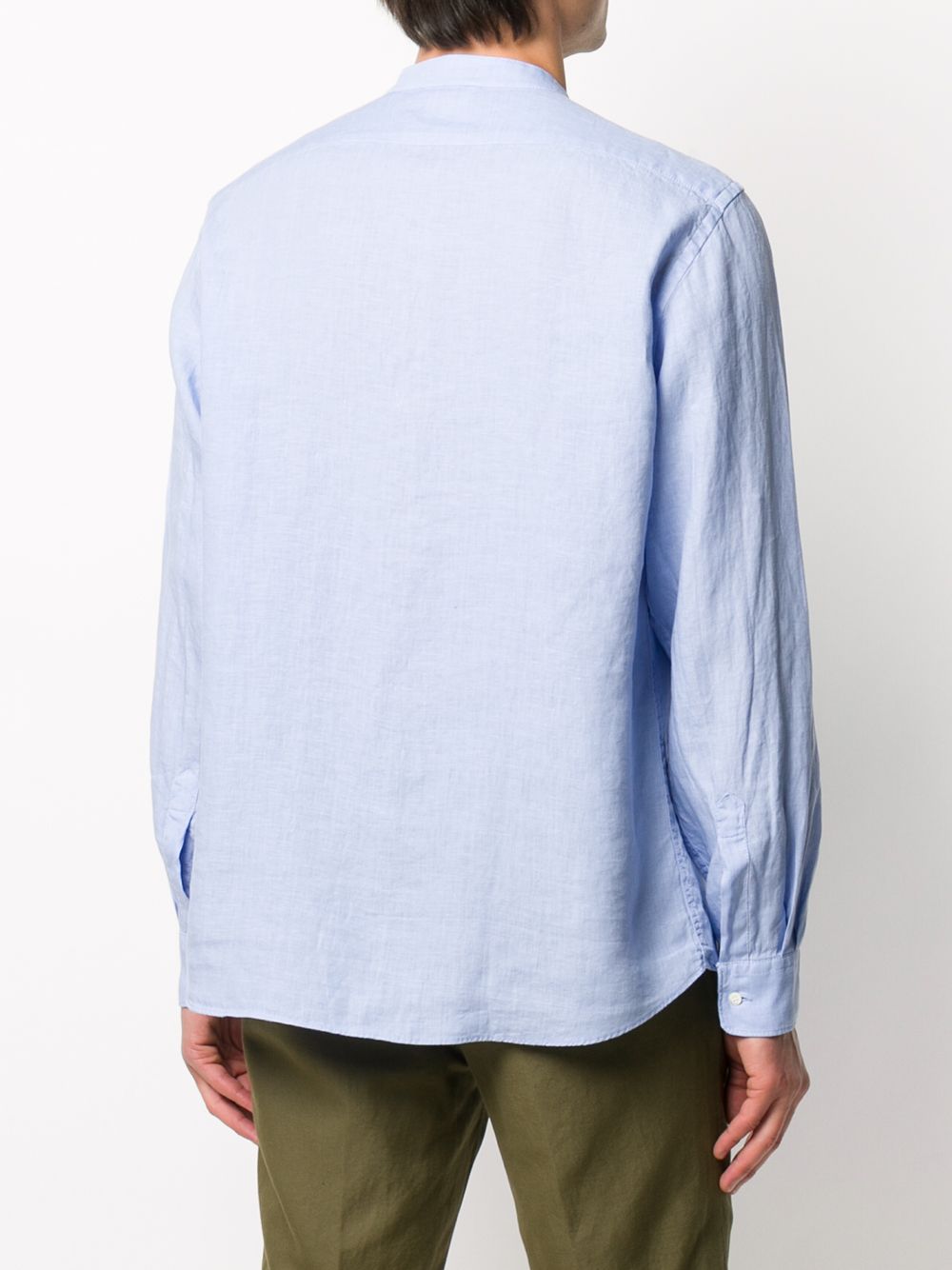 band collar linen shirt S6_A_CE76 C19585070 ASPESI 