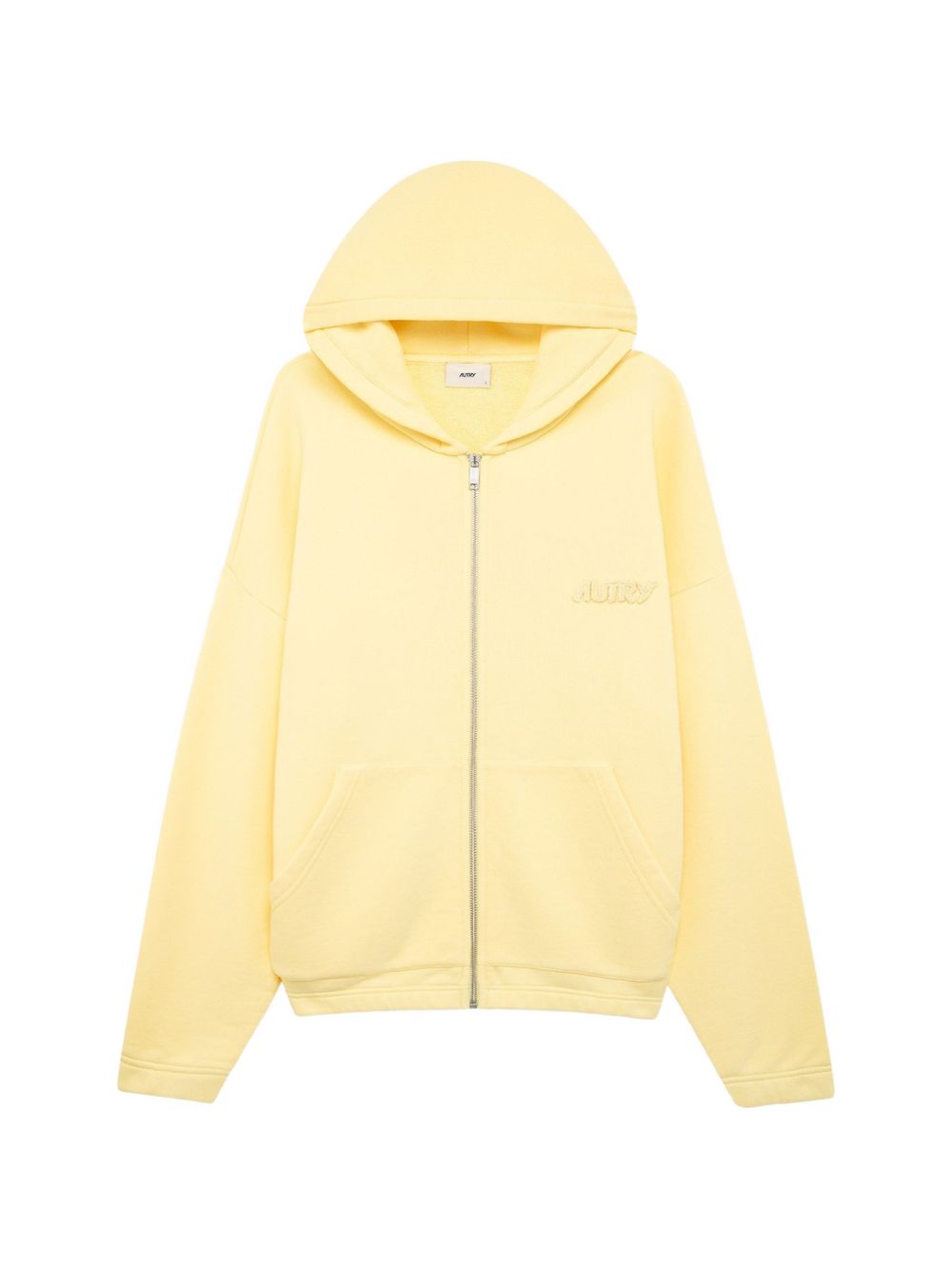 TONAL LOGO FULL ZIP HOODIE HIPX 032LJERSEYBLONDE AUTRY 