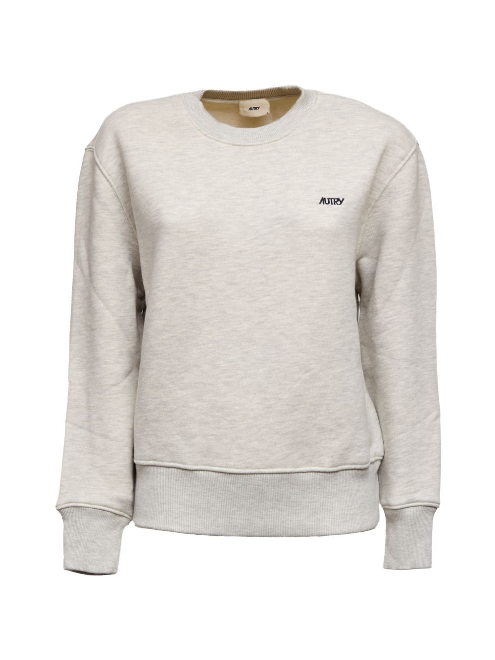 CREW NECK SWEATSHIRT WITH EMBROIDERED LOGO SWPW 001MJERSEY MELANGE AUTRY 