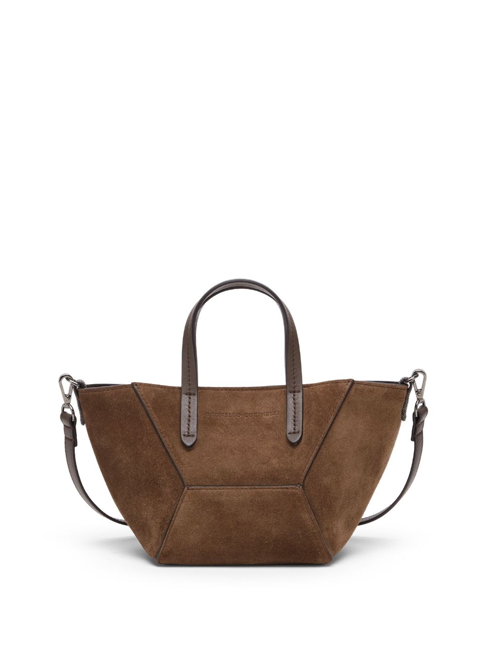 Duo mini suede bag with monili MBDLD2675 C8769 BRUNELLO CUCINELLI 
