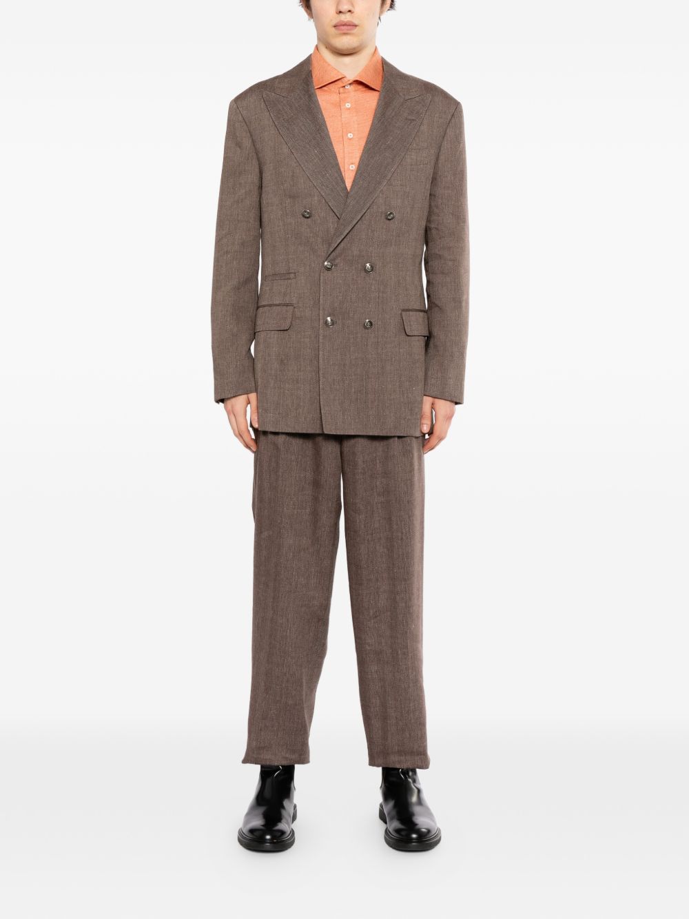 Double-breasted tailored suit MZ4089CPN2 C009 BRUNELLO CUCINELLI 