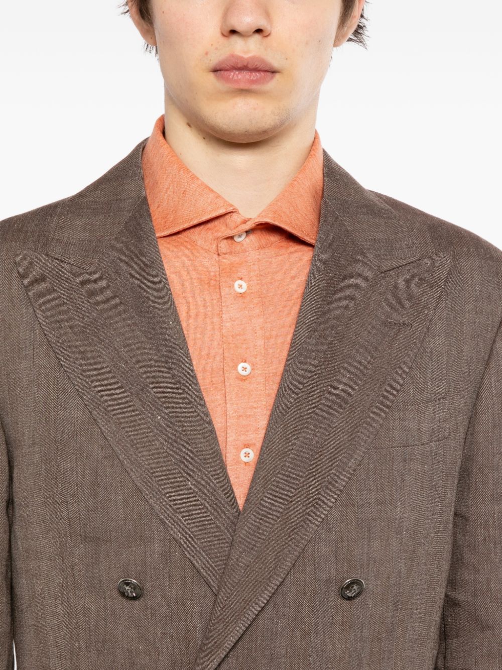 Double-breasted tailored suit MZ4089CPN2 C009 BRUNELLO CUCINELLI 