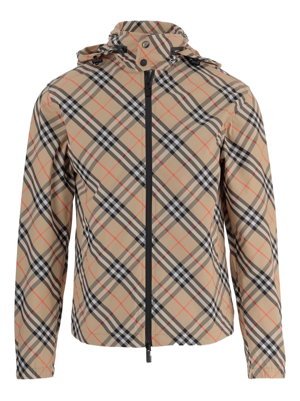 checked hooded jacket 8121319 B9368 BURBERRY 