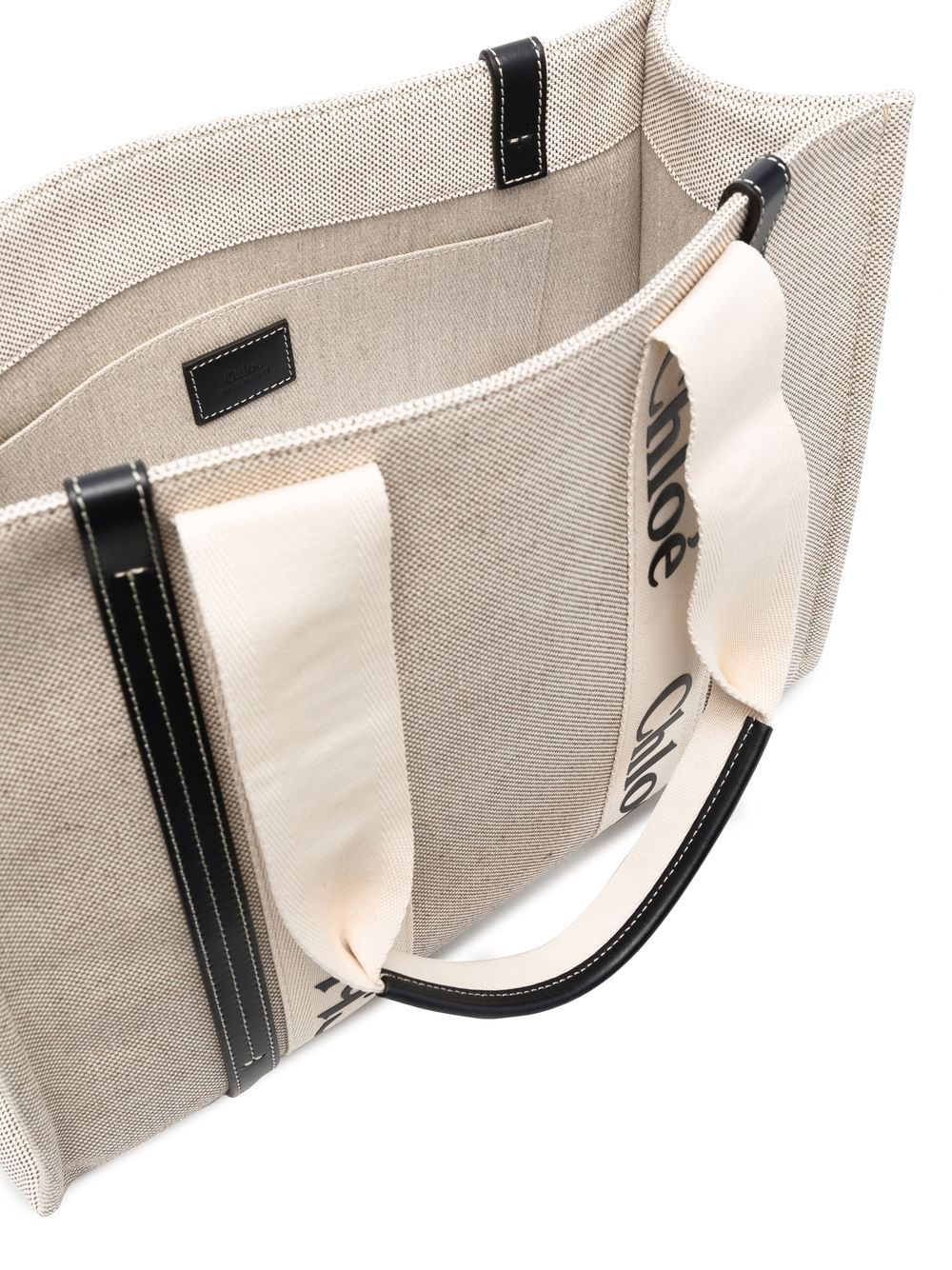 Woody medium linen tote bag CHC22AS383I26 91J CHLOÉ 