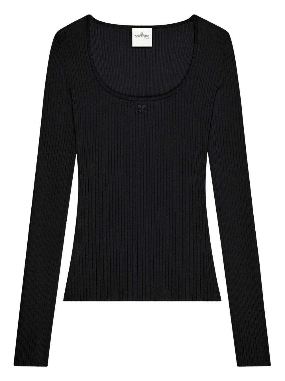 HERITAGE RIB KNIT TOP 126MTO479FI0001 9999 COURRÈGES 